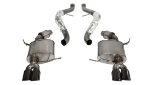 BMW M3 Performance Exhaust - Rear - CORSA Performance - Sport Cat-Back Dual Rear Exit with Twin 3.0in. Tips - Black - `08-`12